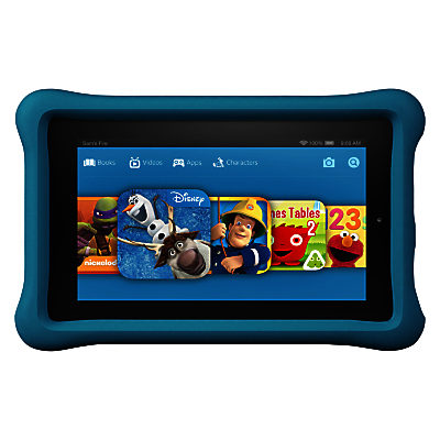 New Amazon Fire Kids Edition 7 Tablet, Quad-core, Fire OS, 7, Wi-Fi, 16GB Blue